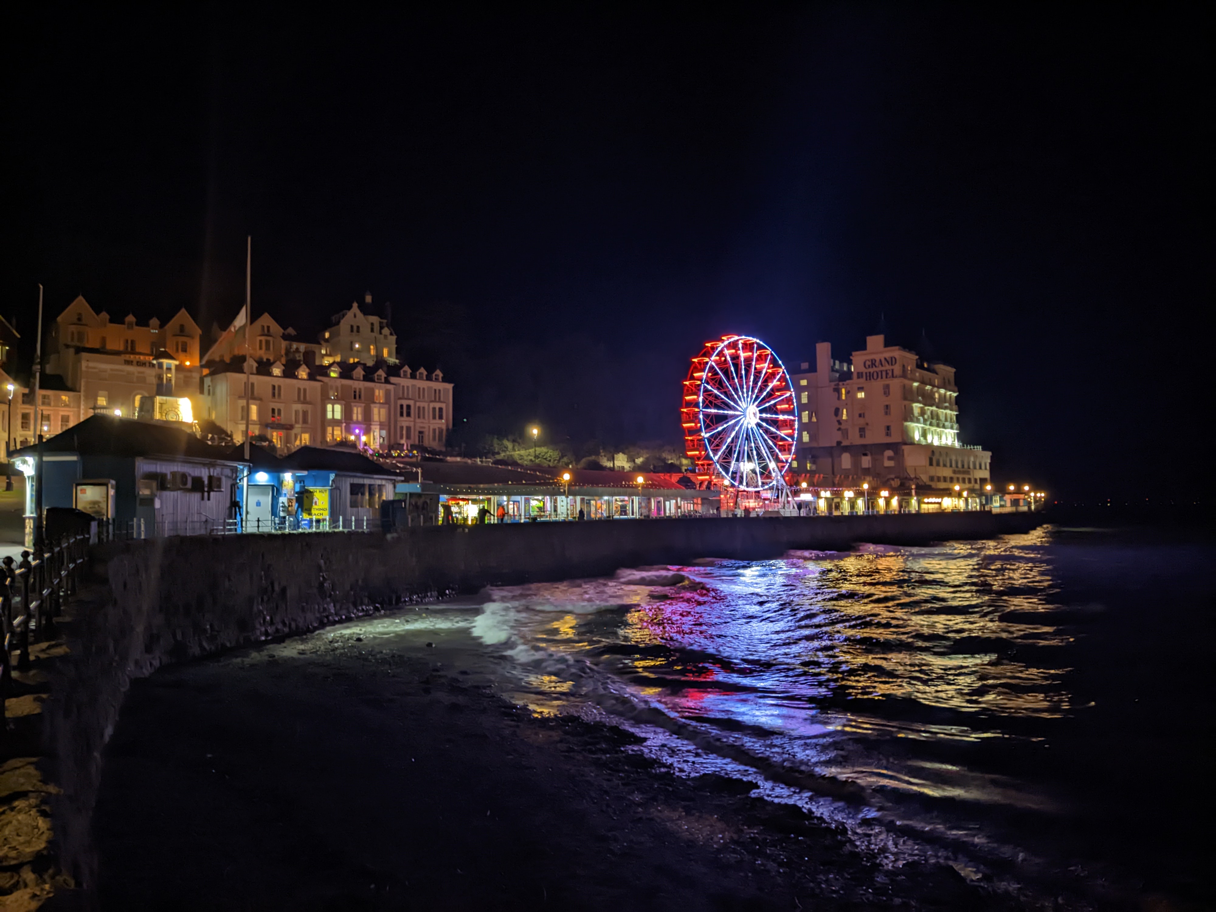 Llandudno promenade after a round of golf